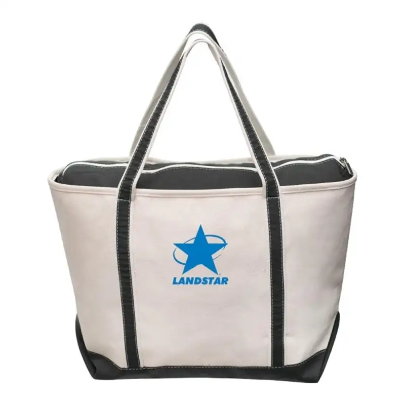 Large Zippered Boat Tote